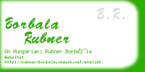 borbala rubner business card